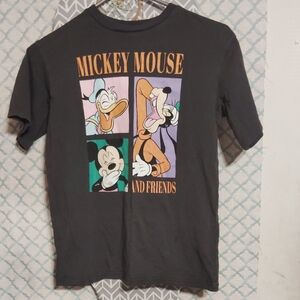 Mickey Mouse and Friends Black T-Shirt